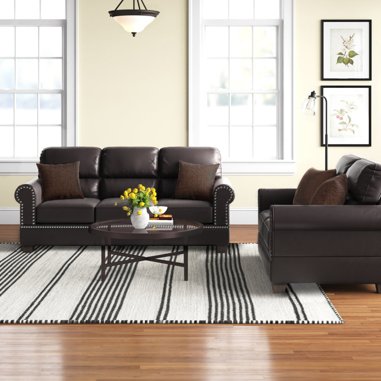 Charlton Home® Boyster 2 Piece Faux Leather Living Room Set & Reviews